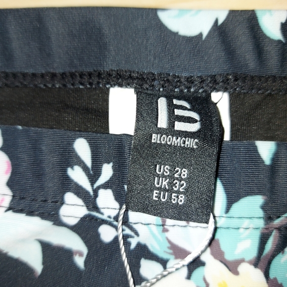 NWT BloomChic Floral Mesh Strappy Swim Bottoms - Picture 5 of 7